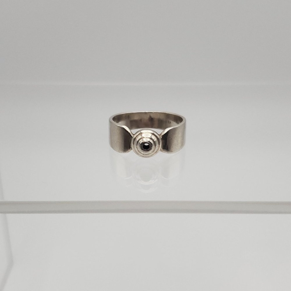 Size 6 925 Sterling Silver Odd Design Possible Empty Setting Ring